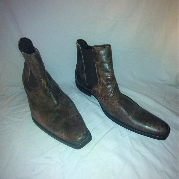 BANANA BLUES ANKLE BOOTS RUSTIC LEATHER MENS BROWN Size 9 main image 6
